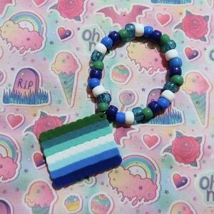 Gay Pride Flag Kandi Bracelet